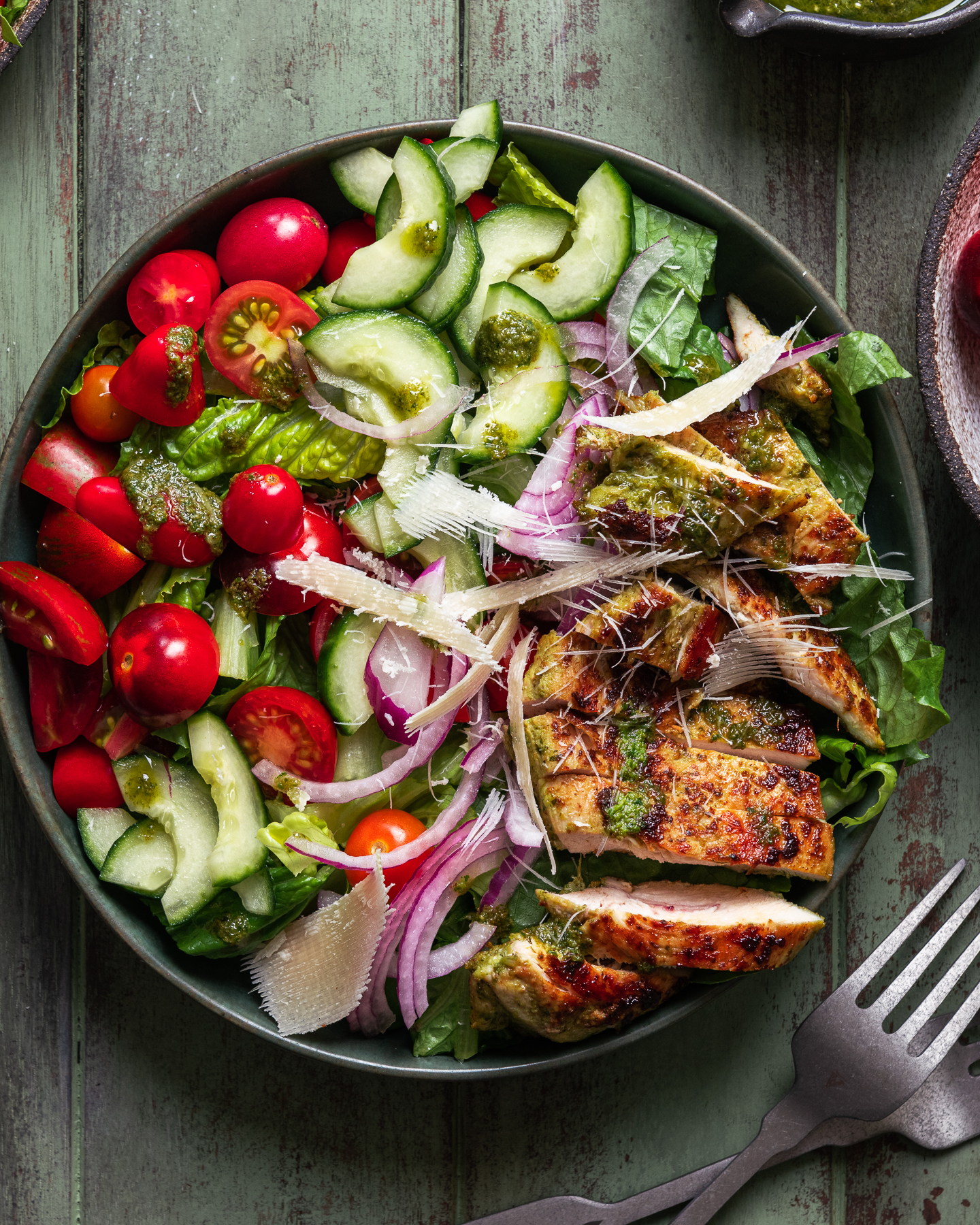 Ensalada de pollo al pesto - Una Pizca de Amor Recetas